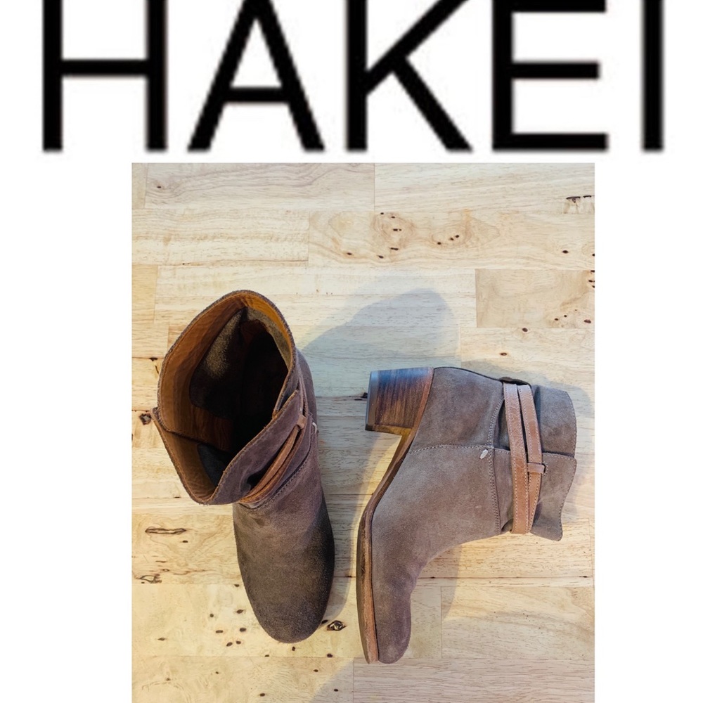 HAKEI  Suede Ankle Boots Made in Spain